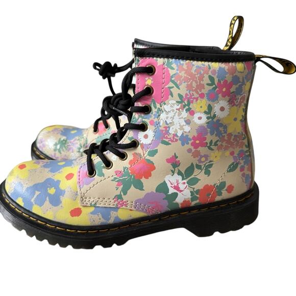Dr. Martens Shoes - Dr. Martens Floral Combat Boots women’s 5